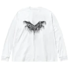 忍太郎の四字熟語 - 四面楚歌 Death Metal Logo デスロゴ ビッグシルエットロングスリーブTシャツ