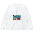 スマイル３９の真夏のバカンス Big Long Sleeve T-Shirt