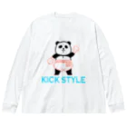 パンダプロレス&パンダジムのパンダプロレス キックボクシング Big Long Sleeve T-Shirt