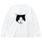 ハチワレちゃんのハチワレ猫　モノクロ02 Big Long Sleeve T-Shirt