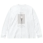 rilybiiのpeach belly milk tea × sugar Tulip* Message Big Long Sleeve T-Shirt