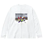 shiraaartのsnowboarding ビッグシルエットロングスリーブTシャツ