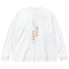 ミラくまのI LOVE Tribe 縦文字 Big Long Sleeve T-Shirt