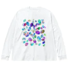 R☆worldのオパール風宝石 Big Long Sleeve T-Shirt