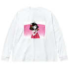 加藤 光雲のRose-design（扇子閉じVer.） Big Long Sleeve T-Shirt