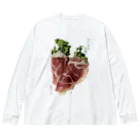 脂身通信Ｚのかいわれ大根の生ハム巻き_220722 Big Long Sleeve T-Shirt