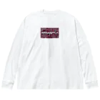 nekousagi*∩..∩のドット柄ピンク系ハナちゃん【ロゴ入り】 Big Long Sleeve T-Shirt