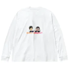 モアイとまさやの背景透明バージョン Big Long Sleeve T-Shirt