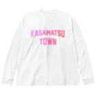 JIMOTOE Wear Local Japanの笠松町 KASAMATSU TOWN Big Long Sleeve T-Shirt