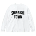 JIMOTOE Wear Local Japanの白石町 SHIRAISHI TOWN Big Long Sleeve T-Shirt