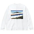 寿めでたや(ukiyoe)のFujiyama ukiyoe 葛飾北斎_冨嶽　武州玉川 Big Long Sleeve T-Shirt