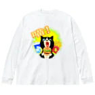 dodonkoshopの美味！ハンバーガー猫 Big Long Sleeve T-Shirt