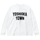 JIMOTOE Wear Local Japanの吉岡町 YOSHIOKA TOWN ビッグシルエットロングスリーブTシャツ