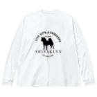 chicodeza by suzuriの柴犬のロゴ Big Long Sleeve T-Shirt