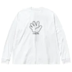 イラスト MONYAAT のジャンケン　パー Big Long Sleeve T-Shirt