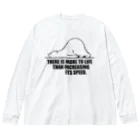 タラル746【Thalarctos】のしろくま名言 Big Long Sleeve T-Shirt