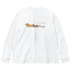 Three.Pieces.Pictures.Itemのネズミさん進化論 Big Long Sleeve T-Shirt