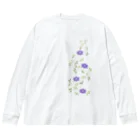 ツバメ堂の鉄扇の花 ビッグシルエットロングスリーブTシャツ