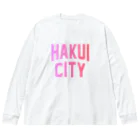 JIMOTOE Wear Local Japanの羽咋市 HAKUI CITY Big Long Sleeve T-Shirt