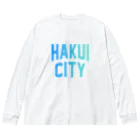 JIMOTOE Wear Local Japanの羽咋市 HAKUI CITY Big Long Sleeve T-Shirt