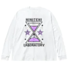 KIKITEKI_LABORATORYの砂時計 薄紫 ビッグシルエットロングスリーブTシャツ