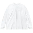 よもぎたけのこのホワイトタイガー　背面 ビッグシルエットロングスリーブTシャツ