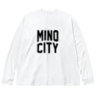 JIMOTOE Wear Local Japanの美濃市 MINO CITY Big Long Sleeve T-Shirt