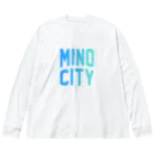 JIMOTOE Wear Local Japanの美濃市 MINO CITY Big Long Sleeve T-Shirt