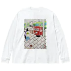 エド・ワード【江戸鉾の愛殿原】。の赤ポスト📮四条河原町 Big Long Sleeve T-Shirt