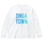 JIMOTOE Wear Local Japanの遠賀町 ONGA TOWN Big Long Sleeve T-Shirt