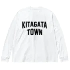 JIMOTO Wear Local Japanの北方町 KITAGATA TOWN ビッグシルエットロングスリーブTシャツ