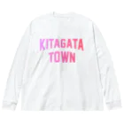 JIMOTO Wear Local Japanの北方町 KITAGATA TOWN ビッグシルエットロングスリーブTシャツ