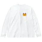 ゆるも鹿々堂のポケットインまめしか Big Long Sleeve T-Shirt