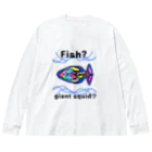 Future Starry Skyのfish?giant squid? ビッグシルエットロングスリーブTシャツ