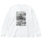 自由のSakura photo ビッグシルエットロングスリーブTシャツ