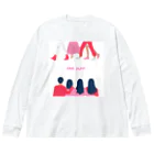 PINK PUFF のおブラジャーガールズ2 ビッグシルエットロングスリーブTシャツ