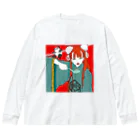 9 10 9（ qu / ten / qu ）のfried rice girl Big Long Sleeve T-Shirt