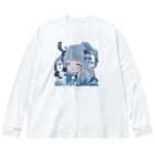 kodo_kodoのパンダのサブカル女の子 ビッグシルエットロングスリーブTシャツ