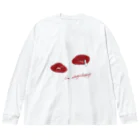 LacのI'm always happy Big Long Sleeve T-Shirt