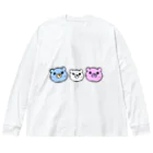 ンダーの不思議なショップのあにまるぷにーず「ぷにぐま」 Big Long Sleeve T-Shirt