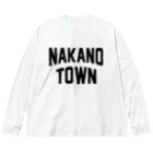 JIMOTOE Wear Local Japanの中能登町市 NAKANO CITY ビッグシルエットロングスリーブTシャツ