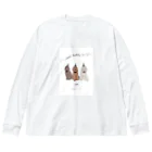 ねこむすめショップのバースデーワンちゃんトリオ Big Long Sleeve T-Shirt