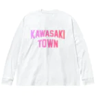 JIMOTOE Wear Local Japanの川崎町 KAWASAKI TOWN Big Long Sleeve T-Shirt