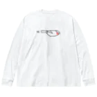 piro piro piccoloのFLYING USO -type A-（薄色用） ビッグシルエットロングスリーブTシャツ