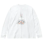 NIKORASU GOの祭りデザイン「金魚すくい」 Big Long Sleeve T-Shirt