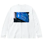 道路標識洋服雑貨の三軒茶屋 Sangenjaya 1 Big Long Sleeve T-Shirt