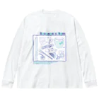 CHICHIZŌのSusanoo's item (青×水) ビッグシルエットロングスリーブTシャツ