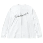 SOULBLAMEのSCRIPT TEE IN WHITE ビッグシルエットロングスリーブTシャツ