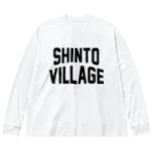 JIMOTOE Wear Local Japanの榛東村 SHINTO VILLAGE Big Long Sleeve T-Shirt