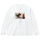 ハルいちLabの躍動感のある猫とコーラ Big Long Sleeve T-Shirt